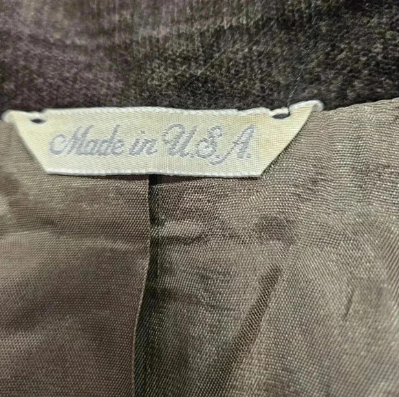 🔥Rare Levi's Vintage Trim Cut Brown Velour Blazer Jacket Made In USA - Picture 6 of 12